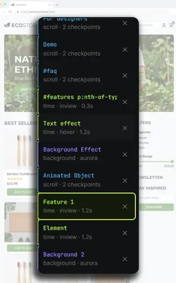 Glopzi element selector and inspector